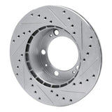 R1 Concepts 1987-1989 Porsche 944 (Excl Turbo) Front Left Drilled & Slotted Silver Brake Rotor by R1 Concepts 631-02022L