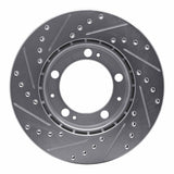 R1 Concepts 1987-1989 Porsche 944 (Excl Turbo) Front Right Drilled & Slotted Silver Brake Rotor by R1 Concepts 631-02022R
