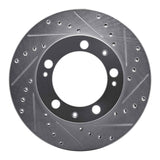 R1 Concepts 1987-1989 Porsche 944 (Excl Turbo) Front Right Drilled & Slotted Silver Brake Rotor by R1 Concepts 631-02022R