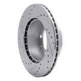 R1 Concepts 1987-1989 Porsche 944 (Excl Turbo) Front Right Drilled & Slotted Silver Brake Rotor by R1 Concepts 631-02022R