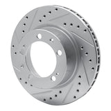 R1 Concepts 1989-1997 Porsche 911 Front Left Drilled & Slotted Silver Brake Rotor by R1 Concepts 631-02023L