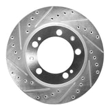 R1 Concepts 1989-1997 Porsche 911 Front Left Drilled & Slotted Silver Brake Rotor by R1 Concepts 631-02023L