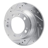 R1 Concepts 1987-1989 Porsche 944 (Excl Turbo) Rear Left Drilled & Slotted Silver Brake Rotor by R1 Concepts 631-02024L