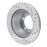 R1 Concepts 1987-1989 Porsche 944 (Excl Turbo) Rear Left Drilled & Slotted Silver Brake Rotor by R1 Concepts 631-02024L