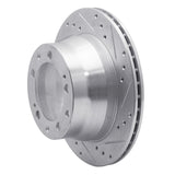 R1 Concepts 1987-1989 Porsche 944 (Excl Turbo) Rear Right Drilled & Slotted Silver Brake Rotor by R1 Concepts 631-02024R