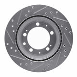 R1 Concepts 1987-1989 Porsche 944 (Excl Turbo) Rear Right Drilled & Slotted Silver Brake Rotor by R1 Concepts 631-02024R