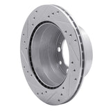 R1 Concepts 1987-1989 Porsche 944 (Excl Turbo) Rear Right Drilled & Slotted Silver Brake Rotor by R1 Concepts 631-02024R