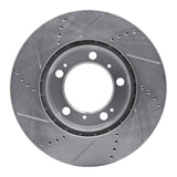 R1 Concepts 1997-2004 Porsche Boxster Front Right Drilled & Slotted Silver Brake Rotor by R1 Concepts 631-02028R