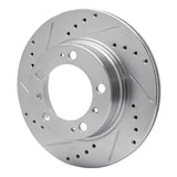 R1 Concepts 1997-2004 Porsche Boxster Rear Left Drilled & Slotted Silver Brake Rotor by R1 Concepts 631-02029L