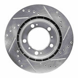 R1 Concepts 1997-2004 Porsche Boxster Rear Left Drilled & Slotted Silver Brake Rotor by R1 Concepts 631-02029L