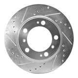 R1 Concepts 1997-2004 Porsche Boxster Rear Left Drilled & Slotted Silver Brake Rotor by R1 Concepts 631-02029L
