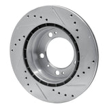 R1 Concepts 1997-2004 Porsche Boxster Rear Left Drilled & Slotted Silver Brake Rotor by R1 Concepts 631-02029L