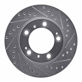 R1 Concepts 1997-2004 Porsche Boxster Rear Right Drilled & Slotted Silver Brake Rotor by R1 Concepts 631-02029R