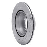 R1 Concepts 1997-2004 Porsche Boxster Rear Right Drilled & Slotted Silver Brake Rotor by R1 Concepts 631-02029R