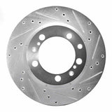 R1 Concepts 1991-1997 Porsche 911 Left Rear Drilled & Slotted Silver Brake Rotor by R1 Concepts 631-02030D