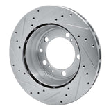 R1 Concepts 1991-1997 Porsche 911 Left Rear Drilled & Slotted Silver Brake Rotor by R1 Concepts 631-02030D