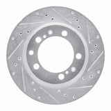 R1 Concepts 1991-1997 Porsche 911 Right Rear Drilled & Slotted Silver Brake Rotor by R1 Concepts 631-02031D