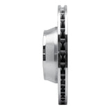R1 Concepts 1999-2023 Porsche 911 Right Rear Drilled & Slotted Silver Brake Rotor by R1 Concepts 631-02066D