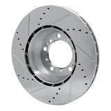 R1 Concepts 1999-2023 Porsche 911 Right Rear Drilled & Slotted Silver Brake Rotor by R1 Concepts 631-02066D