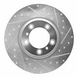 Dynamic Friction 2017-2023 Porsche Cayenne Right Front Drilled & Slotted Silver Brake Rotor by Dynamic Friction Company 631-02121D