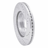Dynamic Friction 2002-2006 Hyundai Sonata Front Left Drilled & Slotted Silver Brake Rotor by Dynamic Friction Company 631-03000L