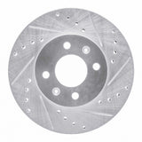 Dynamic Friction 2006-2012 Dodge Attitude (Mexico) Front Right Drilled & Slotted Silver Brake Rotor by Dynamic Friction Company 631-03001R