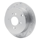 Dynamic Friction 2006-2012 Dodge Attitude (Mexico) Rear Left Drilled & Slotted Silver Brake Rotor by Dynamic Friction Company 631-03002L