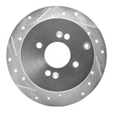Dynamic Friction 2006-2012 Dodge Attitude (Mexico) Rear Left Drilled & Slotted Silver Brake Rotor by Dynamic Friction Company 631-03002L