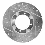 R1 Concepts 1987-1999 Hyundai Excel Front Left Drilled & Slotted Silver Brake Rotor by R1 Concepts 631-03005L