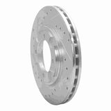 R1 Concepts 1992-1998 Hyundai Tiburon Front Left Drilled & Slotted Silver Brake Rotor by R1 Concepts 631-03007L