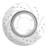 R1 Concepts 1992-1998 Hyundai Tiburon Front Left Drilled & Slotted Silver Brake Rotor by R1 Concepts 631-03007L