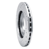 R1 Concepts 1992-1998 Hyundai Tiburon Front Right Drilled & Slotted Silver Brake Rotor by R1 Concepts 631-03007R