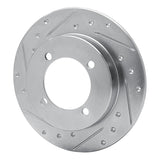 R1 Concepts 1994-1996 Hyundai Elantra Rear Left Drilled & Slotted Silver Brake Rotor by R1 Concepts 631-03008L