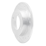 R1 Concepts 1994-1996 Hyundai Elantra Rear Right Drilled & Slotted Silver Brake Rotor by R1 Concepts 631-03008R