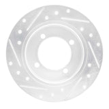 R1 Concepts 1994-1996 Hyundai Elantra Rear Right Drilled & Slotted Silver Brake Rotor by R1 Concepts 631-03008R