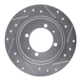 R1 Concepts 1994-1998 Hyundai Sonata Rear Left Drilled & Slotted Silver Brake Rotor by R1 Concepts 631-03009L