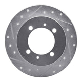R1 Concepts 1994-1998 Hyundai Sonata Rear Left Drilled & Slotted Silver Brake Rotor by R1 Concepts 631-03009L