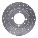 R1 Concepts 1994-1998 Hyundai Sonata Rear Right Drilled & Slotted Silver Brake Rotor by R1 Concepts 631-03009R