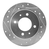 R1 Concepts 1997-2006 Hyundai Elantra Rear Left Drilled & Slotted Silver Brake Rotor by R1 Concepts 631-03010L