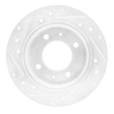 R1 Concepts 1997-2006 Hyundai Tiburon Rear Right Drilled & Slotted Silver Brake Rotor by R1 Concepts 631-03010R