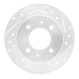 R1 Concepts 1997-2006 Hyundai Tiburon Rear Right Drilled & Slotted Silver Brake Rotor by R1 Concepts 631-03010R