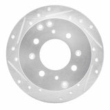 R1 Concepts 1999-2006 Hyundai Sonata Rear Left Drilled & Slotted Silver Brake Rotor by R1 Concepts 631-03011L