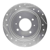 R1 Concepts 1999-2006 Hyundai Sonata Rear Right Drilled & Slotted Silver Brake Rotor by R1 Concepts 631-03011R