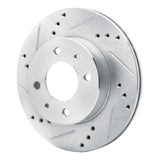 R1 Concepts 2000-2002 Hyundai Accent Front Left Drilled & Slotted Silver Brake Rotor by R1 Concepts 631-03012L