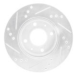 R1 Concepts 2000-2002 Hyundai Accent Front Right Drilled & Slotted Silver Brake Rotor by R1 Concepts 631-03012R
