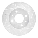 R1 Concepts 2000-2002 Hyundai Accent Front Right Drilled & Slotted Silver Brake Rotor by R1 Concepts 631-03012R