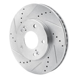 R1 Concepts 2001-2003 Hyundai XG300 Front Left Drilled & Slotted Silver Brake Rotor by R1 Concepts 631-03013L
