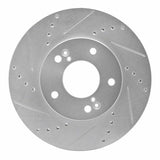 R1 Concepts 2001-2003 Hyundai XG300 Front Left Drilled & Slotted Silver Brake Rotor by R1 Concepts 631-03013L