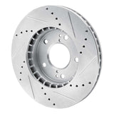 R1 Concepts 2001-2003 Hyundai XG300 Front Left Drilled & Slotted Silver Brake Rotor by R1 Concepts 631-03013L