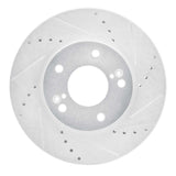 R1 Concepts 2001-2003 Hyundai XG300 Front Right Drilled & Slotted Silver Brake Rotor by R1 Concepts 631-03013R